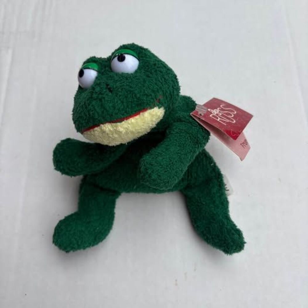 Russ Frugs Green Frog Plush Toy